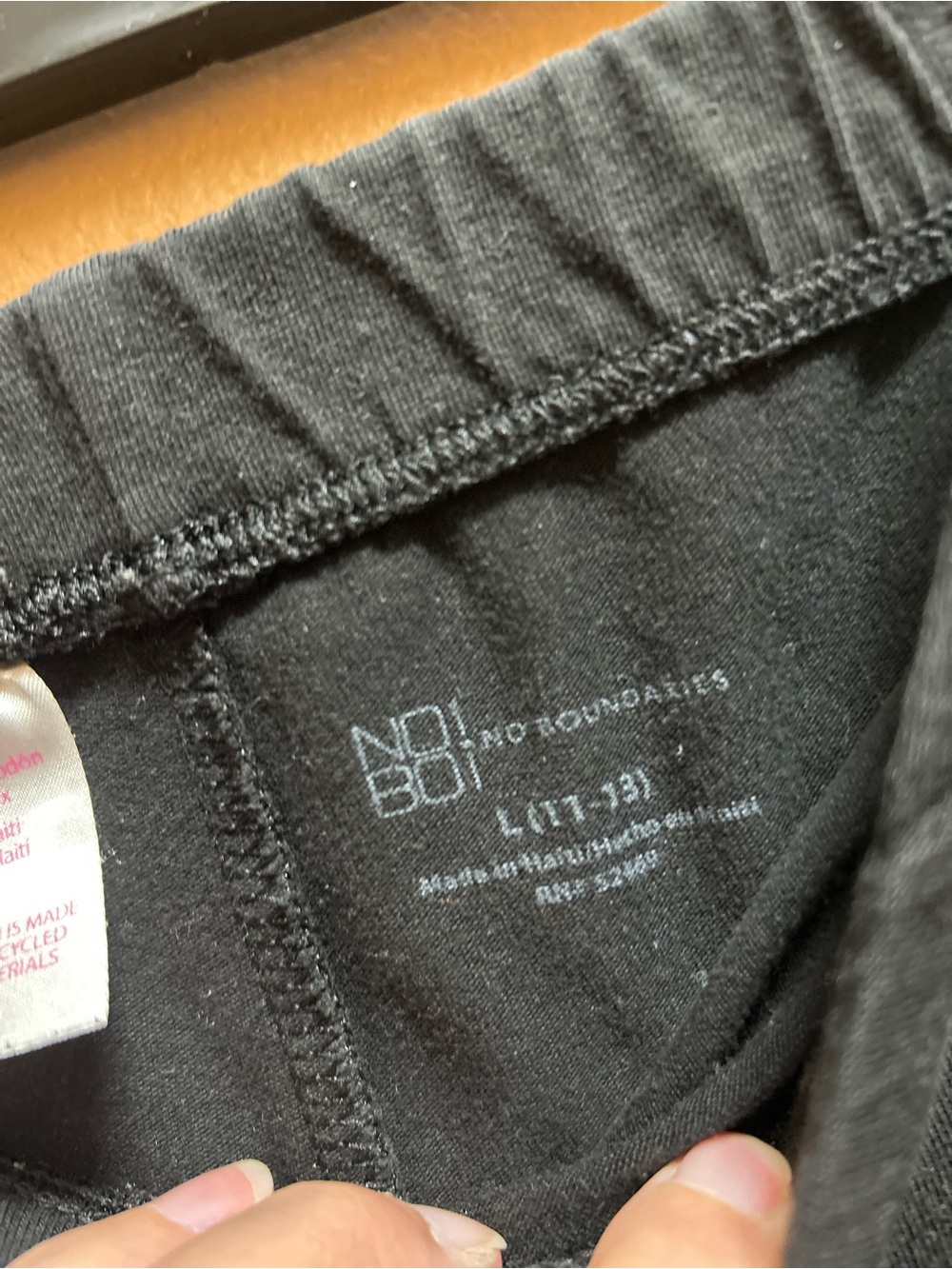 No Boundaries Black Leggings Size L 11-13 - Picture 2 of 8